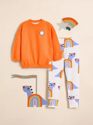 Set Little Angels: Bluze Smile dhe pantallona Dino