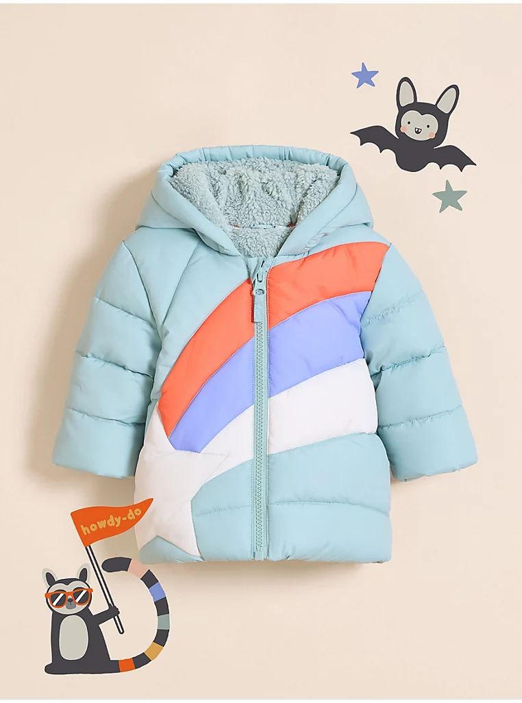 Jaknë e mbushur me pelush të brendshëm – Little Angels, me grafikë ylli fluturues