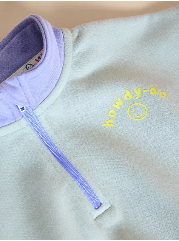 Set Little Angels: Bluze Mint Howdy-Do dhe pantallona sportive