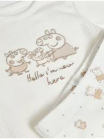 Veshje me bodysuit dhe pantallona me kardigan Peppa Pig