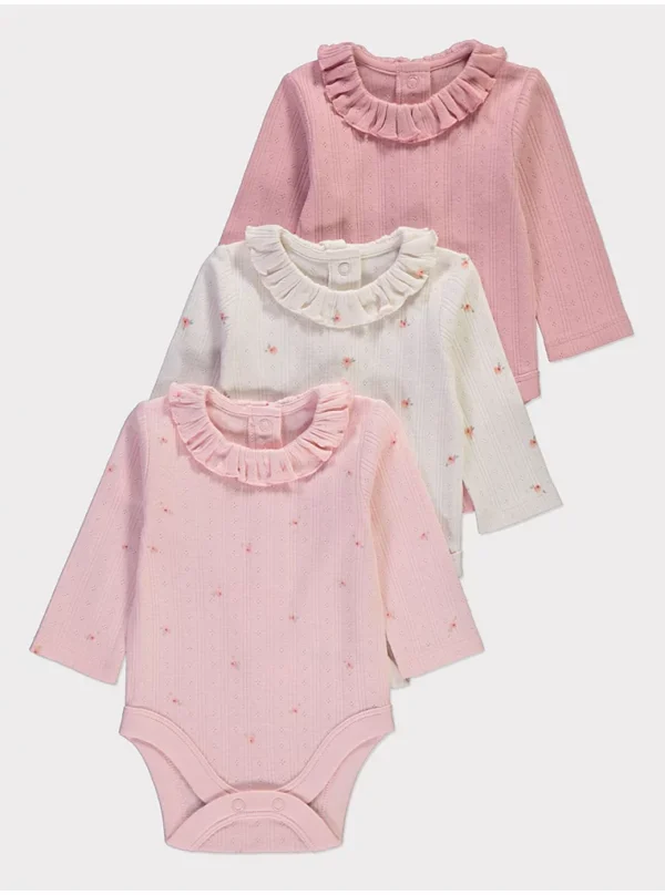 Benkica “Pointelle” në Ngjyrë Rozë – Paketë me 3 copë