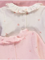 Benkica “Pointelle” në Ngjyrë Rozë – Paketë me 3 copë