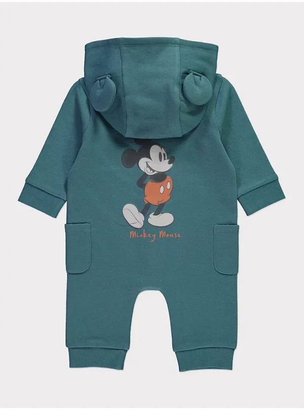 Veshje njëcopëshe me mëngë të gjelbra teal të Disney Mickey