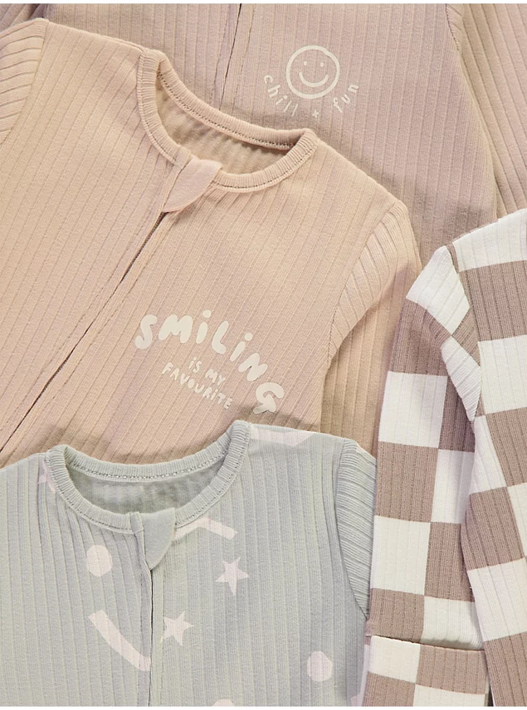 5 copë shpihoze të gjata me mëngë dhe slogane, dizajn “Checkerboard”