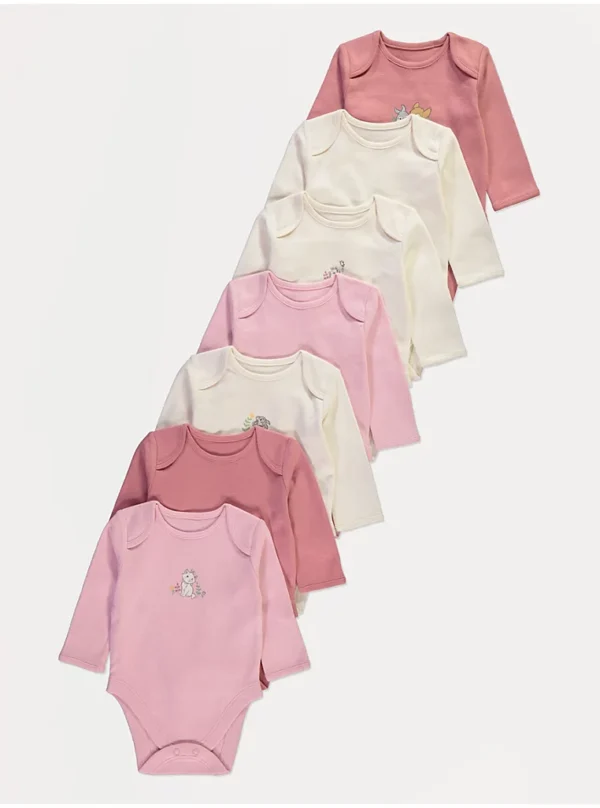 Benkica Disney Classics Rozë me Mëngë të Gjata – Paketim me 7 Copë