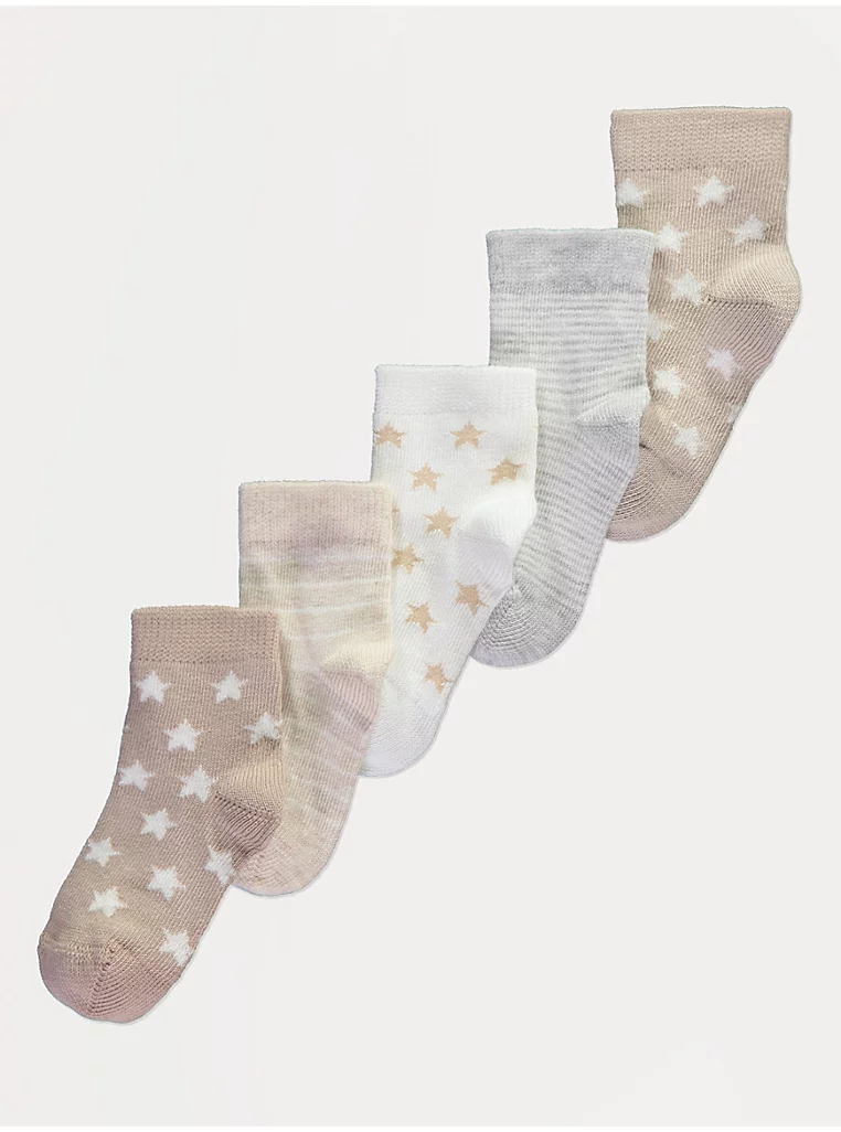 Çorape Neutrale me Yje dhe Vija, Pambuk i Pasur – Paketim me 5 Copë