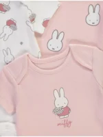 Pako me 7 benkica me mëngë të shkurtra, në ngjyrë rozë blush me Miffy