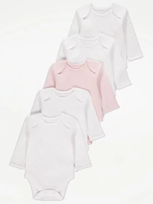 “Bodysuit-e me mëngë të gjata, paketë 5 copë”