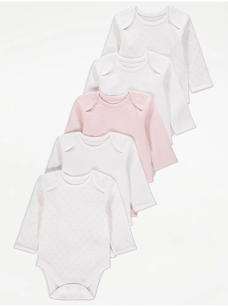 “Bodysuit-e me mëngë të gjata, paketë 5 copë”