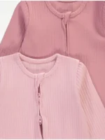 Bodi për gjumë me zinxhir, material i butë me rripa – Paketë 5 copë, ngjyrë rozë