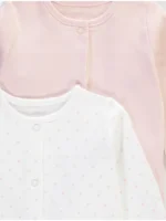 Përzierje bodi për gjumë me zemra rozë – Paketë 3 copë