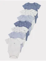 Komplete bodysuit me mëngë të shkurtra “Blue Bear”, paketë me 7 copë