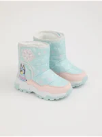 Këpucë dëbore me unicorn dhe linjë të brendshme prej brezi