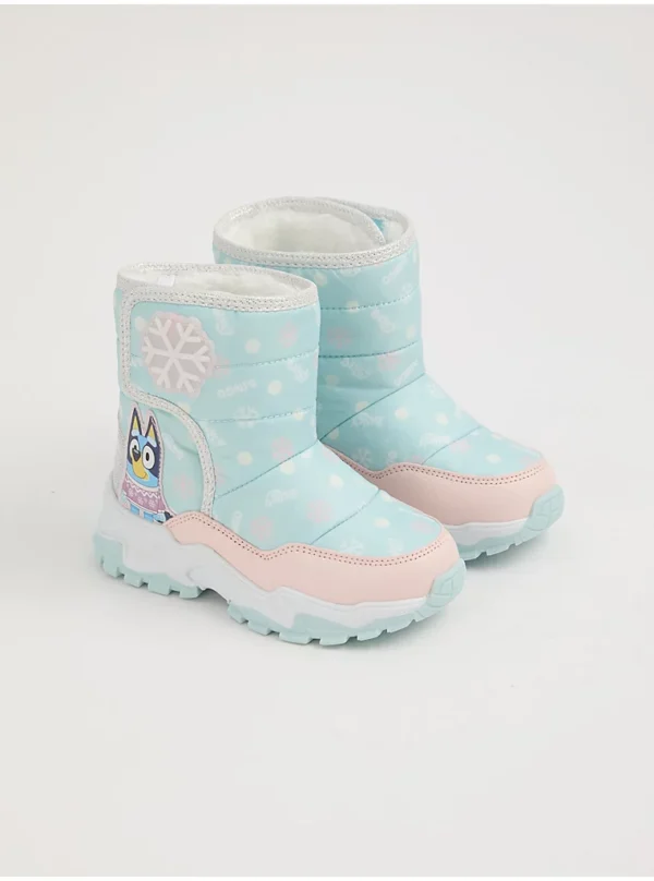 Këpucë dëbore me unicorn dhe linjë të brendshme prej brezi