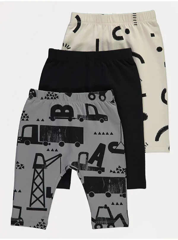 Set me grafikë ndërtimi në ngjyrë gri karboni – Paketë me 3 copë