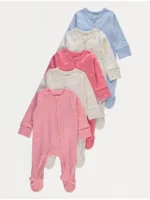 Pajisje Gjumi me Zinxhir Rozë me Pika – Paketë 5 Copë