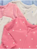 Pajisje Gjumi me Zinxhir Rozë me Pika – Paketë 5 Copë