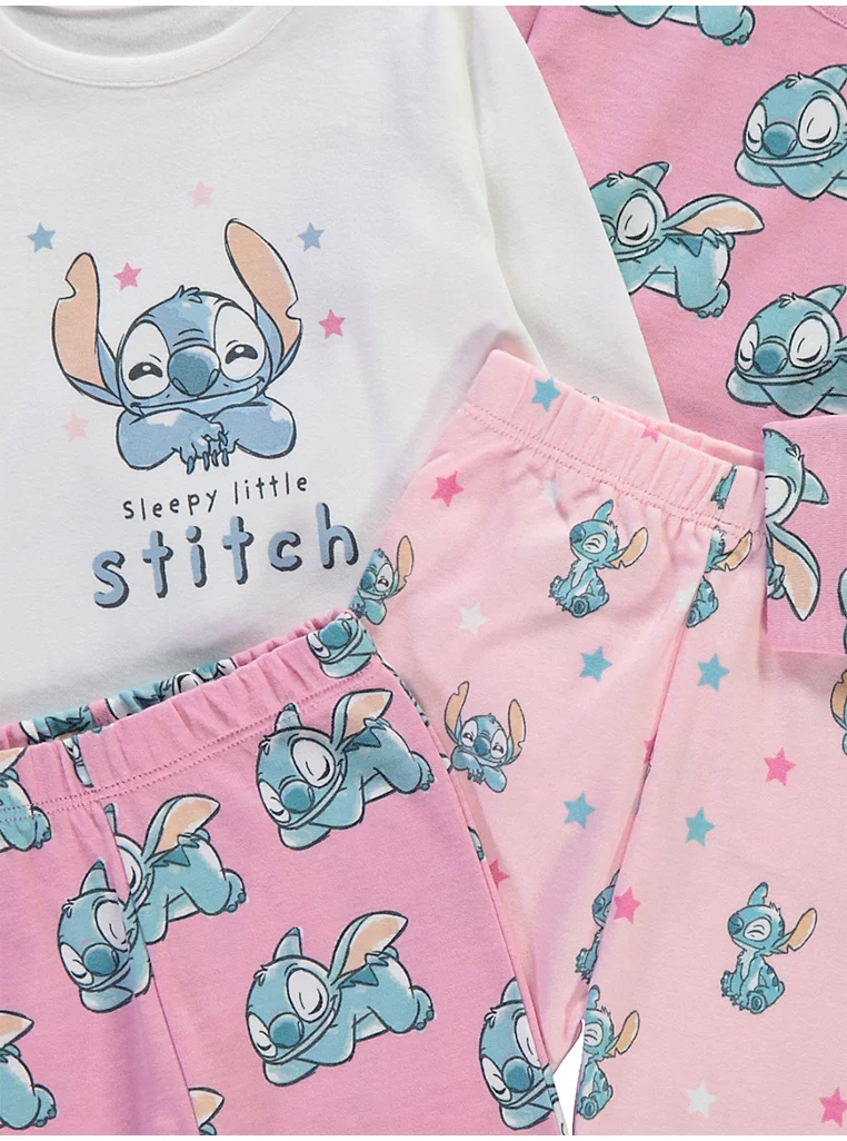 Set 2 pizhamesh rozë me, mëngë të gjata