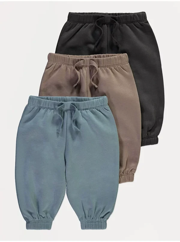 Bluza me kopsa në shpatull dhe pantallona jogger me fund të ngushtuar – Paketë me 3 copë