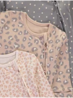 Paketë 3 pizhamesh me kafshë dhe mbyllje