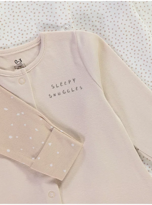 Kostume gjumi ngjyrë neutrale – paketë me 3 copë