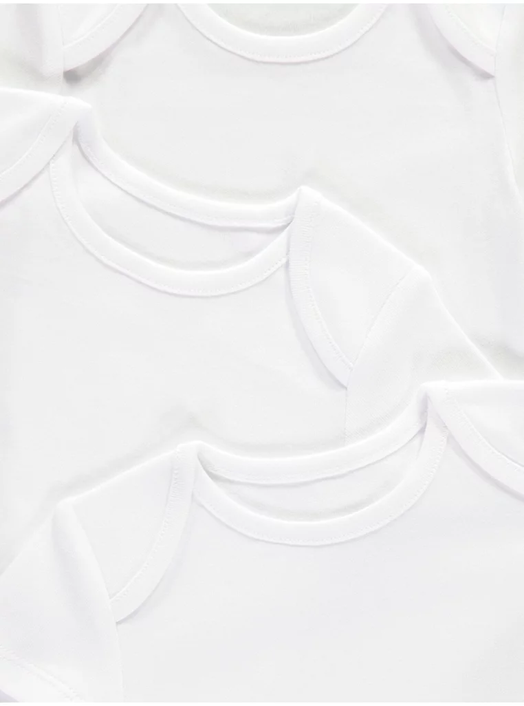 Body të bardhë me mëngë të shkurtra – paketë 10 copë