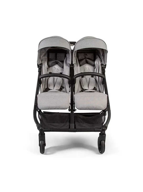 Karrocë binjakesh Push Me Dubl – Gri