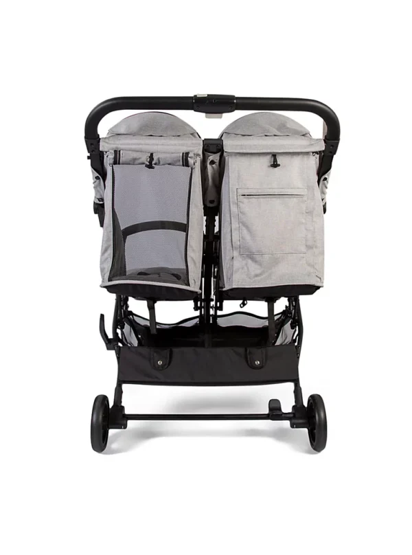 Karrocë binjakesh Push Me Dubl – Gri