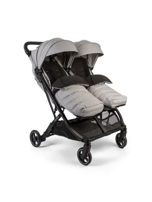 Karrocë binjakesh Push Me Dubl – Gri