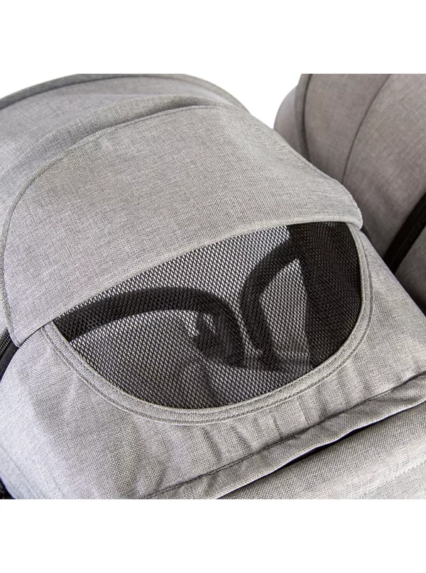 Karrocë binjakesh Push Me Dubl – Gri