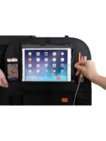 Organizues pas sediljes së makinës Dreambaby me mbajtëse të integruar për tablet – i zi