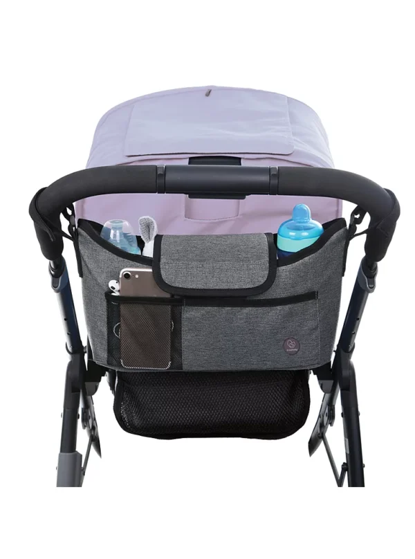 Set karroceje On the Go të Dreambaby – Xhins gri (Grey Denim)