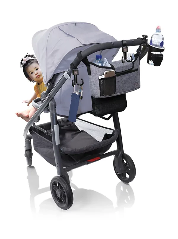 Set karroceje On the Go të Dreambaby – Xhins gri (Grey Denim)