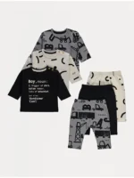 Set me grafikë ndërtimi në ngjyrë gri karboni – Paketë me 3 copë