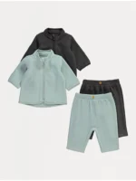 Set me 2 copë: Xhup me zip dhe pantallona jogger prej fleece