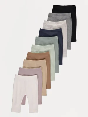 Geta në ngjyra pastel, material ribbed, paketë me 10 copë