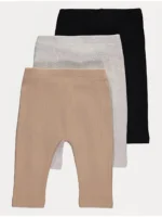 Geta neutrale me material ribbed, paketë me 3 copë