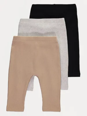 Geta neutrale me material ribbed, paketë me 3 copë