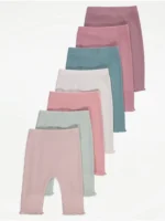 Geta rozë me teksturë rib dhe buzë marule – paketë 7 copë