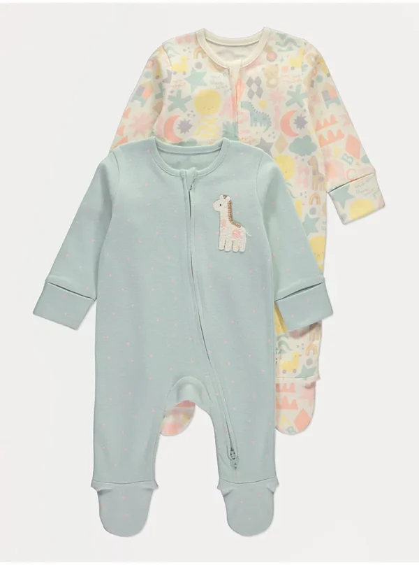 Set me 2 rroba fjetjeje me zinxhir, me dizajn gjirafe