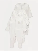 Set prej 3 pizhamesh me mëngë të gjata, me motive rosash në ngjyra neutrale