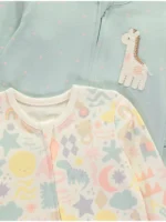 Set me 2 rroba fjetjeje me zinxhir, me dizajn gjirafe