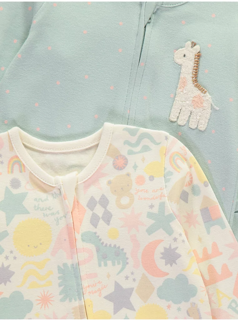 Set me 2 rroba fjetjeje me zinxhir, me dizajn gjirafe