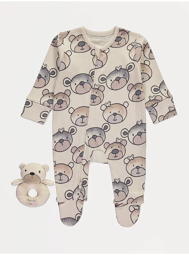 Kombinezon gjumi me zinxhir “That’s Not My…” me ari dhe lodër zhurmuese