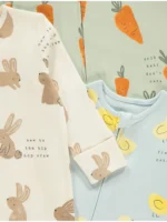 Set me 3 pizhame Pashkësh në ngjyra pastel, me mëngë të gjata