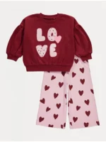 “Set bluza me zemër dhe pantallona”