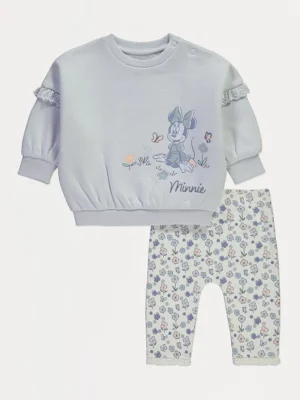Set bluze dhe pantallona sportive blu me Disney Minnie Mouse