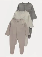 Pako 3 copë fustanpalë për gjumë Neutral Love – Mami dhe Babai