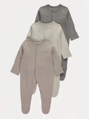 Pako 3 copë fustanpalë për gjumë Neutral Love – Mami dhe Babai