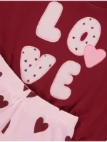 “Set bluza me zemër dhe pantallona”